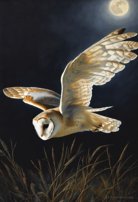 Barn owl night Check more at https://paintlyx.com/barn-owl-night/ Barn Owl Flying, Barn Owl Art, Owl Night, Winter Animals, Wellness Center, Owl Art, Barn Owl, Dragonflies, Inspiration Board