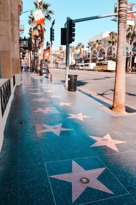 Adventurous Things To Do in Los Angeles Walk Of Fame Aesthetic, Los Angeles Walk Of Fame, Hollywood Stars Walk Of Fame, Adventurous Things To Do, Evelyn Hugo, Sunset Point, Hollywood Studio, Culture Day, Hollywood Boulevard