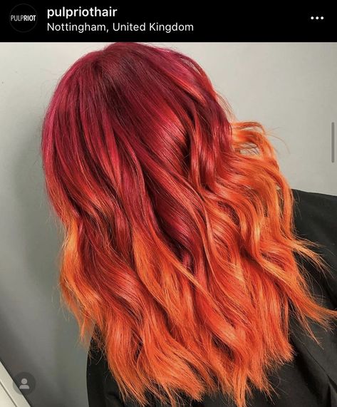 Orange Ombre Hair, Vivid Hair, Pulp Riot Hair Color, Hair Color Orange, Fire Hair, Vivid Hair Color, Pulp Riot Hair, Pulp Riot, Spring Hairstyles