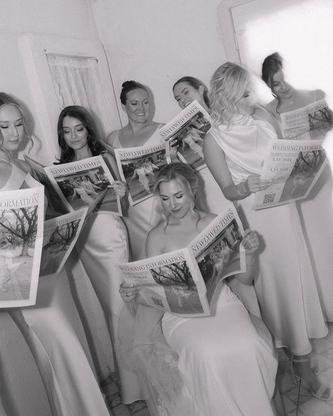 Our beautiful bride @grimriecher got such amazing photos with her newspapers that we designed for her! I’m obsessed with all the details from her wedding day, especially the yellow bridesmaid dresses! 💛 Photography by @mikeloandlindsey Dress: @mikaellabridal x @brickhousebridal_bhb Venue: @villa_antonia Flowers: @lemonleafflorist Bridesmaid dresses: @billy_j_boutique HMU: @blushnbangs Hair color & cut: @bycarolynmichelle Earrings: @aveilbrides Newspapers: @theceremonyclub Villa Antonia, Yellow Bridesmaid, Dresses Photography, Wedding Newspaper, Yellow Bridesmaid Dresses, Hill Country Wedding, Houston Wedding Photographer, Bridesmaids Photos, Shot List