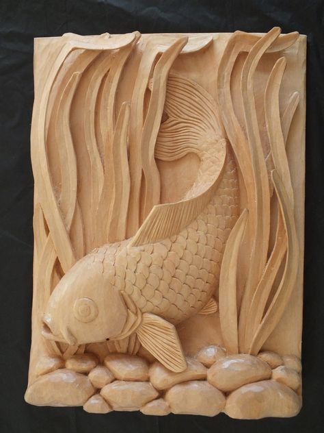 Fish Wood Carving, Wood Carving Faces, Simple Wood Carving, Wood Carving For Beginners, Dremel Wood Carving, Plaster Wall Art, ดินปั้น Polymer Clay, Sculptures Céramiques, Chip Carving