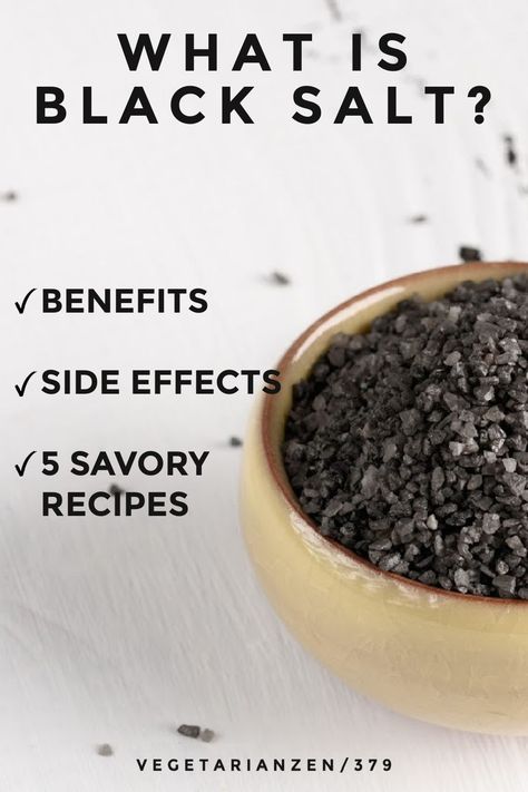 What is black salt and why is it such a great seasoning particularly for plant-based diets? We discuss the benefits and share 5 recipes to get you started cooking with black salt. #blacksalt #umami #seasonings #plantbasedcooking #veganrecipes #vegan #vegetarian #vegetarianrecipes #blacksaltrecipes Uses For Black Salt, How To Make Black Salt, Black Salt Benefits, What Is Black Salt, Black Salt Uses, Black Salt Recipe, Witch Salts, Sea Salt Recipes, Himalayan Salt Benefits