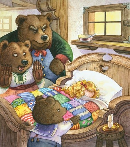 Old Children's Books, Goldilocks And The Three Bears, Fairytale Nursery, Three Bears, Bear Illustration, Childrens Books Illustrations, Fairy Tale Characters, Fairytale Art, Childrens Art