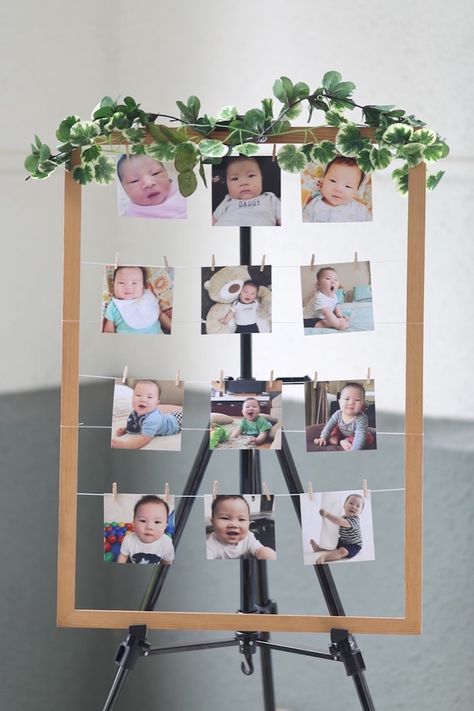 Photo Decorating Ideas For Birthday, Decorating Ideas For Birthday Party, Photo Decoration For Birthday, 1at Birthday Party Ideas, Photoboard Ideas Birthday, King Of The Jungle Party First Birthdays, 1st Bday Decoration Ideas, Birthday Photo Decoration Ideas, Name Party Ideas