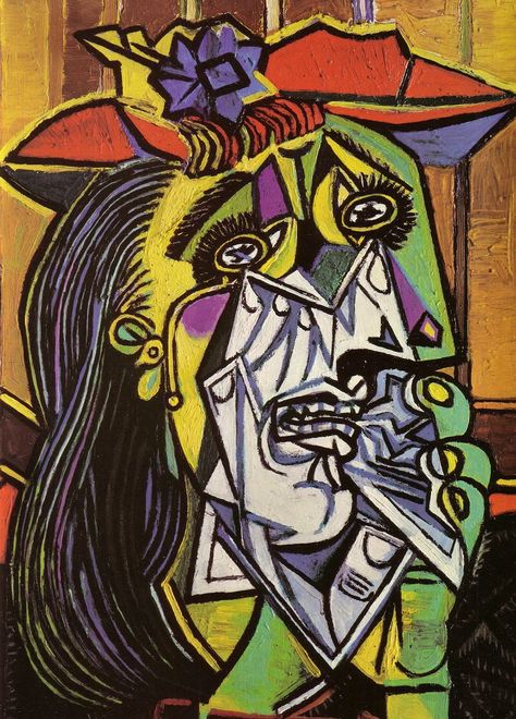 The Weeping Woman, Weeping Woman, Picasso Portraits, Art Picasso, Pablo Picasso Paintings, L'art Du Portrait, Picasso Paintings, Picasso Art, Georges Braque