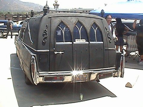 Gothic hearse-1975 MM | Owned by a friend, this hearse has b… | Flickr Religious Iconography, The Last Ride, Car Deco, Rusty Cars, Flower Car, Last Ride, Pretty Cars, Six Feet Under, Sidecar