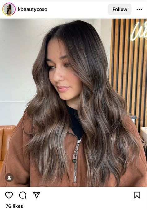 Asian Brunette Hair, Babylights Hair, Baylage Hair, Rambut Brunette, Dark Brunette Hair, Brown Hair Looks, 2023 Hair, Brown Hair Inspo, Brunette Hair With Highlights