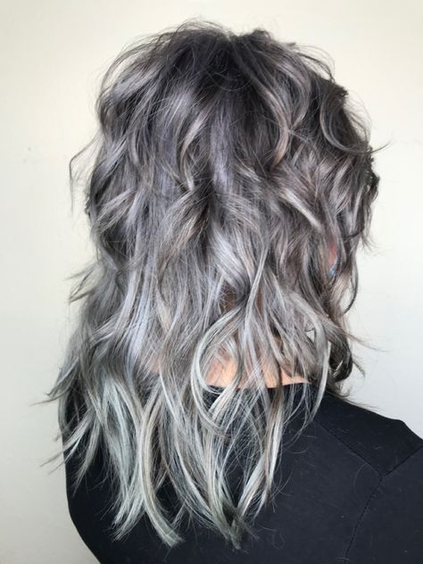 Long Shag Hairstyles, Long Shag Haircut, Gorgeous Gray Hair, Grey Hair Inspiration, Shaggy Short Hair, Layered Haircuts For Medium Hair, Beautiful Gray Hair, Long Gray Hair, Shag Hairstyles