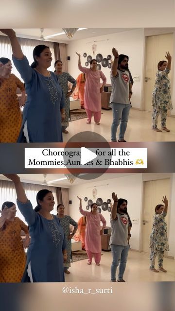 Isha Surti (Choreographer) on Instagram: "When all the ladies of your family start the sangeet evening with this beautiful segment 🫶

Tag all the ladies of your family ✨

@akashjakhru 

#ishaschoreography #dance #dancereels #wedding #weddingsangeet #choreography #aajsajeya" Family Dance Songs Wedding, Sangeet Dance Video, Wedding Choreography, Wedding Dances, Ladies Sangeet, Wedding Dance Songs, Sangeet Dance, Wedding Dance Video, Gold Jewels Design