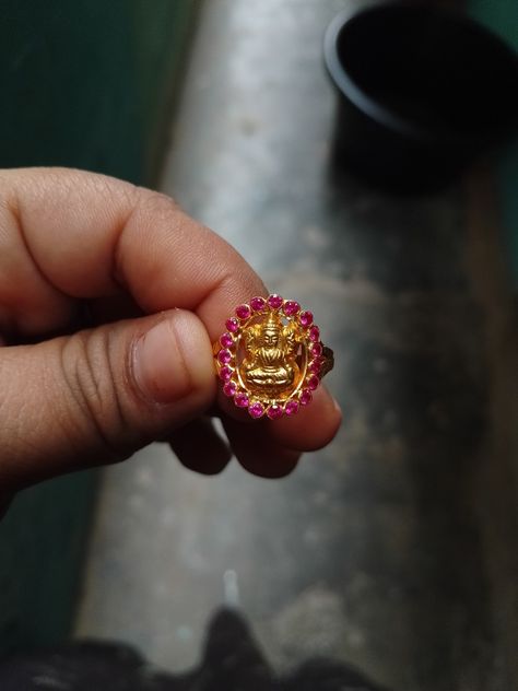 Lakshmi Devi Studs Gold, Lakshmi Devi Rings Gold Latest, Lakshmi Devi Finger Rings For Women, Laxmi Devi Finger Rings Gold, Lakshmi Devi Rings, Lakshmi Devi Rings Gold, Lakshmi Haram, Ladies Gold Rings, Rings Ladies