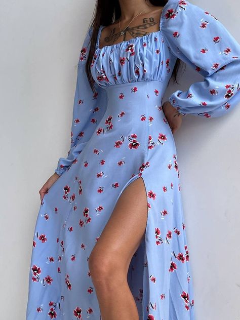 Sunny Dress, 2piece Outfits, Blue Backdrop, Cute Casual Dresses, Modest Dresses Casual, Effortlessly Chic Outfits, Casual Day Dresses, Nice Outfits, Church Outfits