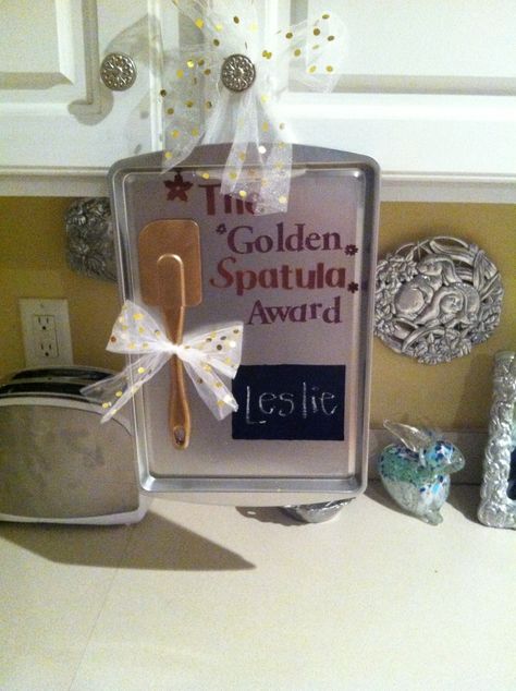 Golden Spatula Award Cafeteria Behavior, Homemade Trophies, Golden Spatula, School Lunchroom, Positive Behavior Support, Teacher Info, Award Ideas, Behavior Supports, School Leadership