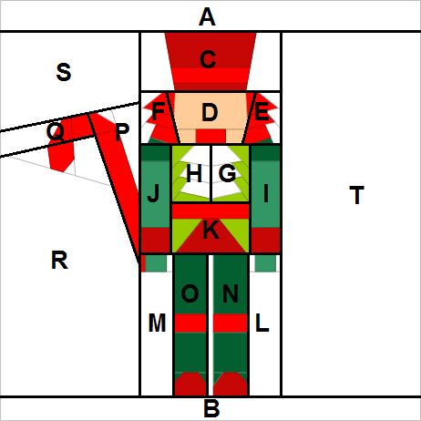 Nutcracker block pattern | Projektownia Jednoiglec Nutcracker Applique, Glass Nutcracker, Christmas Skirts, Classic Nutcracker, Christmas Applique Patterns, Christmas Sampler, Christmas Quilting Projects, Christmas Quilt Blocks, Christmas Quilting