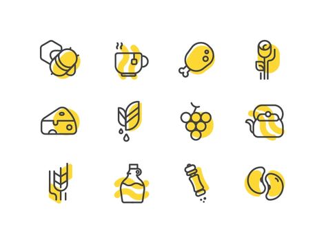 Healthy Food Art, Pasta Bread, Recipes Chili, Bread Sandwich, Icon Set Design, Food Icon, Icon Design Inspiration, Flat Design Icons, Brand Icon