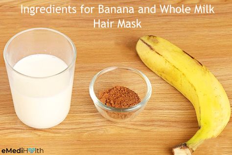 Homemade Hair Masks, Diy Hair Conditioner, Banana And Rice, Banana Hair Mask, Diy Conditioner, Hair Conditioning, Hair Mask Recipe, Mask Recipes, Homemade Hair Mask