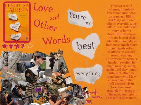 By Christina Lauren Macy and Eliott Love And Other Words, Childhood Stories, Christina Lauren, Lovers Romance, Book Recs, Book Ideas, Romance Books, Romance, Reading