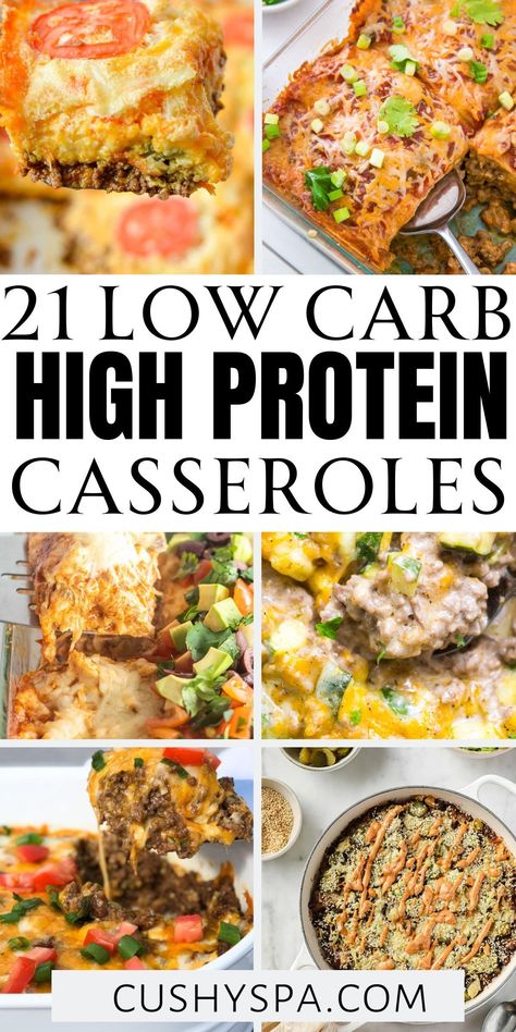 Savor the deliciousness of high protein dinners with our mouthwatering casseroles! These make for easy keto meals that perfectly balance flavor and nutrition when you need low carb recipes that are simple to make. High Protein Lower Carb Meals, Easy Low Carb Family Meals, High Protein Gf Meals, That Low Carb Life, Dinner Recipes Low Carb High Protein, No Sugar High Protein Recipes, Protein Dinners Healthy, Healthy Dinner Recipes High Protein Low Carb, Easy Dinner Low Carb