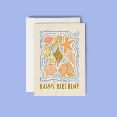 "Have A Very Sweet Birthday" Greeting Card ✹ Blank Inside ✹ 4.25 x 5.5 inches ✹ Includes a matching white envelope ✹ Arrives in a sealed plastic sleeve for protection ✹ Packaged in a rigid mailer for safe delivery ✹Please note that colors of each print may vary slightly on different monitors! Follow @thesoulshineco on Instagram, and subscribe to our newsletter to keep updated with the most recent designs & sneak peeks! Celebrate Card Ideas, Digital Art Birthday Card, Cute Birthday Card For Friend, Diy Painted Birthday Cards, Just Because Cards For Him, Summer Greeting Cards, Beachy Birthday Cards, Preppy Birthday Cards, Birthday Cards For Boyfriend Diy