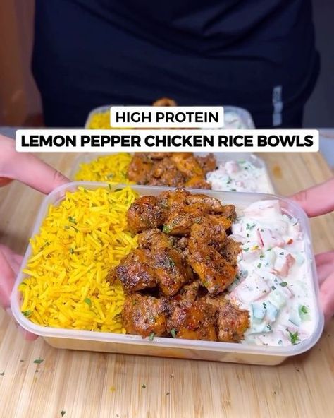 Chicken And Rice Recipes Gym, Chicken Parm Protein Bowl, High Protein Chicken Fried Rice, High Protein Chicken And Rice Meal Prep, Honey Lime Chicken Rice Stack, Korean Bbq Chicken, Cooking Basmati Rice, Chicken Rice Bowls, High Protein Low Calorie