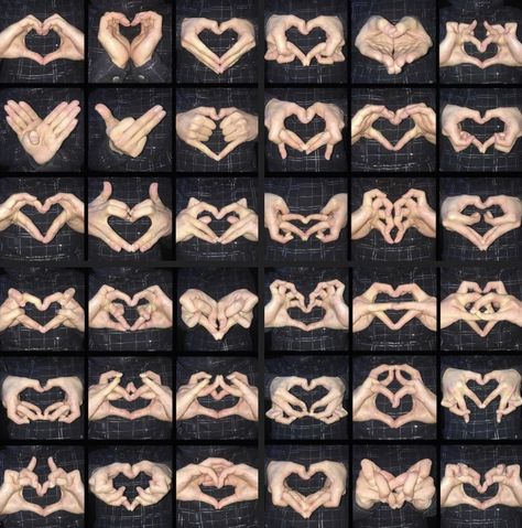 Jenesse on Twitter: "hand signs of love by k.e.n-digit… " Heart Hand Sign, Hands Tutorial, Hand Tricks, Heart Shaped Hands, Signs Of Love, Hand Signs, Colorful Borders Design, Simple Birthday Decorations, Anime Hands