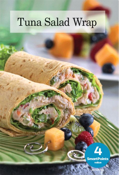 Tuna Salad Wrap - Flatoutbread Tuna Salad Roll Ups, Tuna Roll Ups Wraps, Tuna Roll Ups, Flatbread Wrap Recipes, Tuna Salad Wrap, Grape Chicken, Asian Tuna, Weight Watchers Lunch, Tuna Wraps