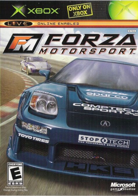 Just a racing game for the First Xbox that debuted the Forza franchise... Racing Video, Game Logos, 2000s Vibe, Original Xbox, Nintendo Ds Games, Forza Motorsport, Graphic Posters, Def Jam, Video Games Xbox