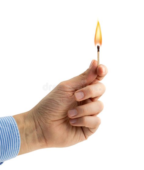 Lighted matchstick. Hand holding a burning matchstick on white background , #AFF, #Hand, #matchstick, #Lighted, #holding, #background #ad Holding Match Reference, Hand Holding A Match, Holding A Match, Hand Holding Match, Hand Holding A Match Drawing, Matchstick Tattoo Design, Hand Holding Lighter, Matchstick Tattoo Meaning, Matchstick Photography