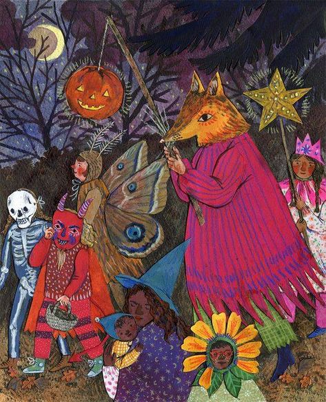 Phoebe Wahl Phoebe Wahl, Halloween Parade, Halloween Illustration, Pretty Prints, Samhain, Art Festival, Art Portfolio, An Animal, Art Plastique