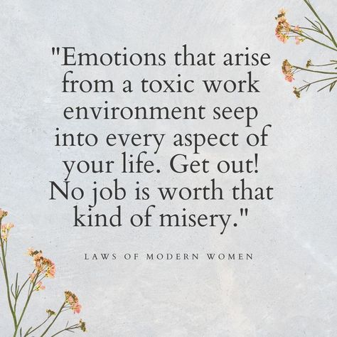 Check out more here: https://lnkd.in/ewvwKhu Leave Toxic Environment Quotes, Quotes For Toxic Workplace, Toxic People Workplace, Problems At Work Quotes, Toxic Place Quotes, Stop Stressing About Work Quotes, Toxic Job Quotes Funny, Dealing With Work Drama Quotes, Leaving A Toxic Workplace