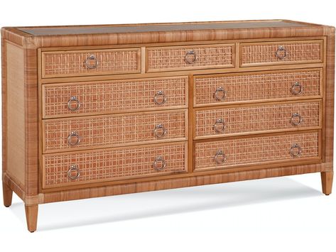 Braxton Culler Bedroom Naples Nine Drawer Dresser 807-141 - Braxton Culler - Sophia, NC Wicker Dresser, Rattan Bed, Three Drawer Chest, Solid Wood Dresser, Six Drawer Dresser, Twin Headboard, 9 Drawer Dresser, Bedroom Chest, Double Dresser