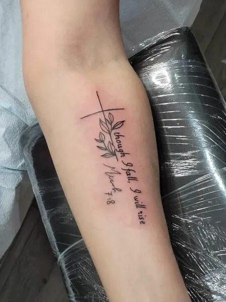 Forearm Bible Tattoo Women, Scripture Tattoo Ideas For Women, Long Arm Tattoos For Women, Bible Verse Arm Tattoo, Christian Tattoos For Women Forearm, Bible Verses Tattoos For Women, Christian Arm Tattoos For Women, Bible Tattoos Women, Bible Verse Tattoos For Women On Arm