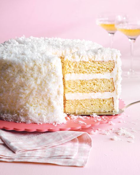 Coconut Cake From Scratch, Southern Coconut Cake Recipe, Southern Coconut Cake, Coconut Extract, Cake From Scratch, Baking School, Coconut Cake Recipe, Unrefined Coconut Oil, Cake Printing