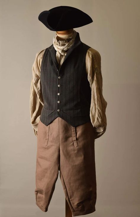 1800s Clothing Poor, Historical Pirate Clothing, Farmer Outfits Men, 1700s Mens Fashion, 1800s Fashion Poor, 1903 Fashion, Bard Outfit, Servant Clothes, 1800s Mens Fashion