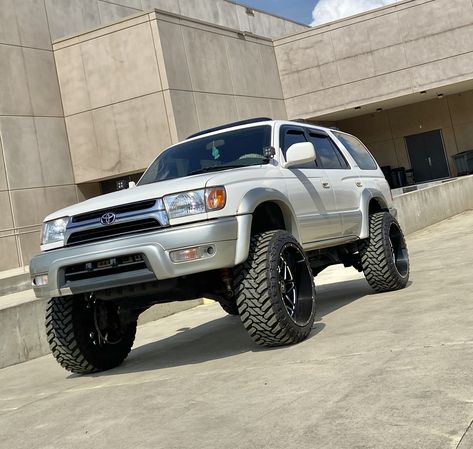 Toytec ultimate lift kit 3” w/ 2” coilover spacer, no blocks in the rear. 33x12.50 r22x12 2001 4runner, Toyota Sw4, Toyota Surf, 3rd Gen 4runner, Toyota 4runner Trd, Future Trucks, Toyota Fortuner, C10 Chevy Truck, Toyota 4x4