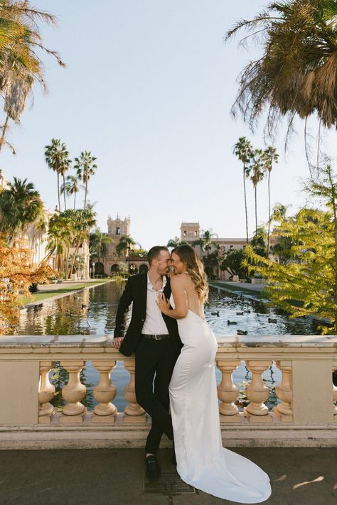 Top 10 San Diego Engagement Session Locations Downtown San Diego Engagement Photos, San Diego Couples Photoshoot, Balboa Park Engagement Photos, San Diego Photoshoot, Balboa Park Wedding, City Engagement Pictures, San Diego Engagement Photos, Couples Getting Married, Courthouse Wedding Photos