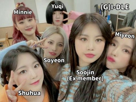 (G)i-dle Gidle Names Members, G Idle Members Name, Gidle Members Name, Kpop Group Names, Girls Group Names, Group Names, G I Dle Minnie, Kpop Profiles, Bmw S1000rr