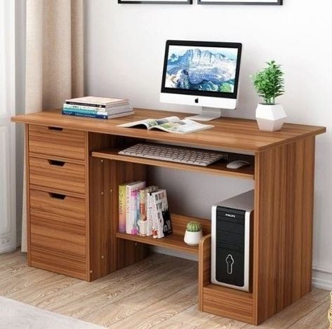 Study table available DM for order #namaslay #namaslaycustomstore #namaslaydecor Workspaces Design, Study Table Ideas, Study Table Design, Wooden Study Table, Computer Table Design, Computer Desk Design, Office Desk Designs, Study Table Designs, Computer Desks For Home