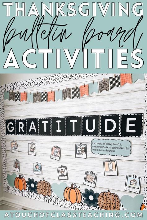 Gratitude Classroom Display, Gratitude Board Classroom, Ways To Show Gratitude Bulletin Board, Gratitude Bulletin Boards For School, Gratitude Tree Bulletin Board, Grateful Bulletin Board, Free Fall Bulletin Board Printables, Harvest Bulletin Board Ideas, Gratitude Bulletin Board Ideas