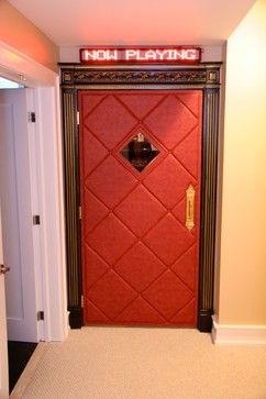 Theater Door Ideas, Movie Theater Door, Theatre Doors, Lunchbox Design, Home Movie Theater, Theatre Building, Home Theater Room Design, Theater Room Design, Movie Room Decor