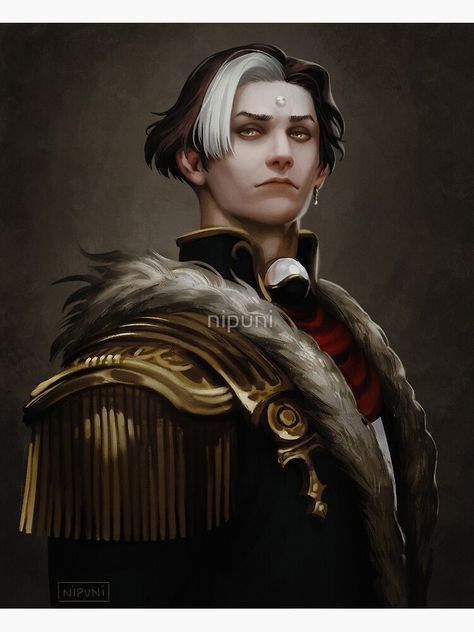 "Solus zos Galvus portrait" Art Print by nipuni | Redbubble Final Fantasy Artwork, Final Fantasy Art, Final Fantasy Xiv, Medieval Fantasy, Dnd Characters, Character Portraits, Dark Fantasy Art, Fantasy Character Design, Portrait Art