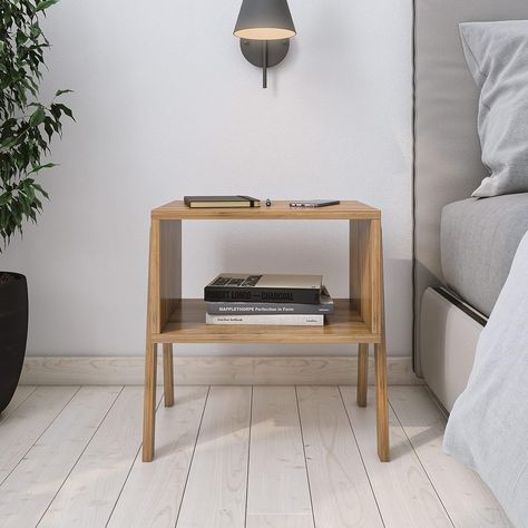 🌟 Discover the Charm of Minimalism! 🌟 Add a touch of elegance to your bedroom or living room with our Minimalist Modern Nightstand. Featuring an opened shelf design, it's perfect for showcasing your favorite decor items. 🛏️✨ 🛒 Shop now and elevate your home decor game! #HomeDecor #InteriorDesign #Minimalist #ModernDesign #Nightstand #BedroomDecor #LivingRoomDecor #HomeInspiration #Furniture #DesignInspo #HomeSweetHome #InstaHome #DecorGoals 🖤🏠 Bedside Table Dimensions, Minimalist Concept, Side Table Plant, High Shelf, Nightstand Design, Reading Table, Telephone Table, Table Bedside, Wooden Side Table