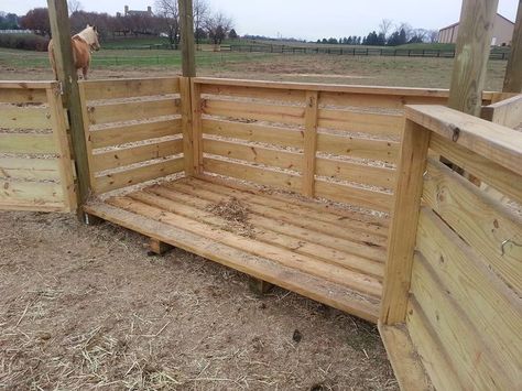 Hay Hut, Diy Hay Feeder, Round Bale Feeder, Hay Feeder For Horses, Horse Feeder, Horse Farm Ideas, Barn Hacks, Horse Hay, Diy Horse Barn