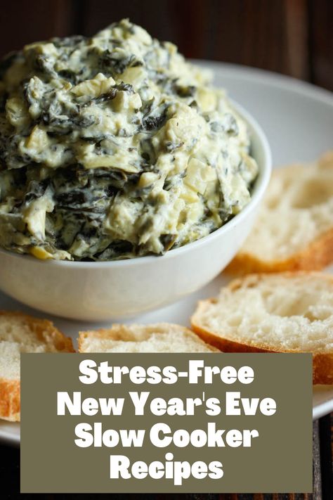 Have the Most Stress-Free New Year's Eve With These Slow Cooker Recipes That Make Themselves #newyearsrecipes #slowcooker #crockpot #newyear https://parade.com/847100/kavitharamaswamy/slow-cooker-new-years-eve-recipes/ Slow Cooker Brownies, Nye Food, Slow Cooker Dips, Vegan Slow Cooker Recipes, Southern Dinner, Crock Pot Inspired Recipes, New Years Eve Food, New Years Eve Dinner, New Years Dinner