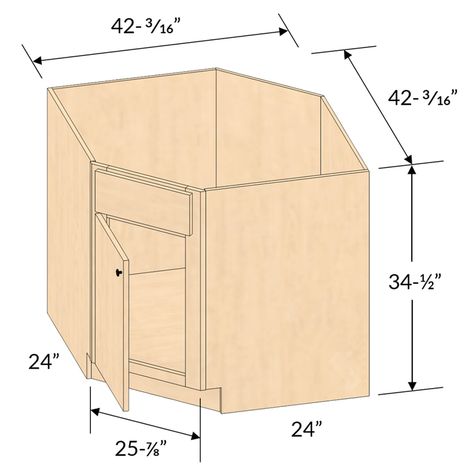 Craftsman Interior Design, Sink Base Cabinet, Finished Plywood, Corner Cabinets, Craftsman Interior, Plywood Cabinets, Corner Sink, Cabinet Boxes, Corner Cabinet