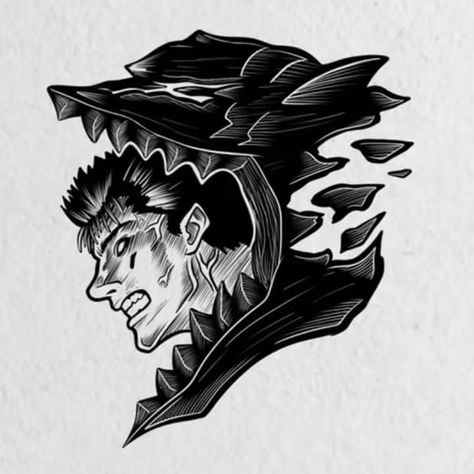 Berserker Armor Tattoo, Bezerker Tattoos, Baki Anime Tattoo, Bezerker Anime Tattoos, Berserk Tattoo Guts, Berserk Anime Tattoo, Guts Berserk Tattoo, Berserk Tattoo Design, Guts Tattoo