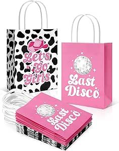 Sinasasspel Disco Cowgirl Favors Bags Last Disco Party Hangover Kit, Bridal Shower 70s Theme Retro Bachelorette Party Supplies Set of 12 Last Disco Party, Cowgirl Party Favors, Party Hangover Kit, Cowgirl Birthday Cakes, Retro Bachelorette Party, 70s Theme, Bachelorette Party Bags, Retro Bachelorette, Hangover Kit Bags