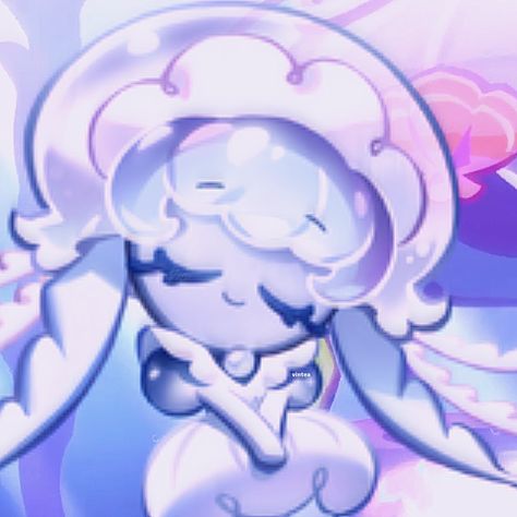 Frilled Jellyfish Cookie Art, Frilled Jellyfish Cookie Pfp, Frilled Jellyfish Cookie, Crk Aesthetic, Jellyfish Pfp, Jellyfish Cookie, Crk Pfps, Su Characters, Fairy Tail Anime Lucy