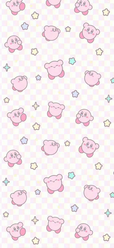 Kirby Character Wallpaper, Kawaii Kirby Wallpaper, Kirby Phone Wallpaper, Kirby Wallpapers Aesthetic, Kirby Iphone Wallpaper, Pink Kirby Wallpaper, Nintendo Wallpaper, Wallpapers Pastel, Kirby Pokemon