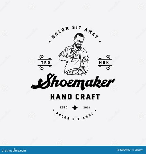 Old experience shoemaker hand drawn logo concept retro and vintage design Logo Concept Design, Workshop Logo, Hand Drawn Logo, Retro Logos, Experience Design, Logo Concept, Free Illustrations, Art And Architecture, Design Illustration