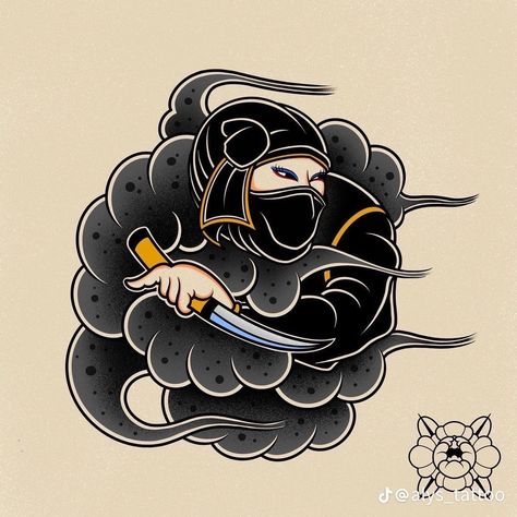 Ninja Tattoo, No Tattoo, Traditional Japanese Tattoo Flash, Oni Tattoo, Thumb Tattoos, Spiderman Tattoo, Traditional Tattoo Old School, Traditional Tattoo Flowers, Japan Tattoo Design